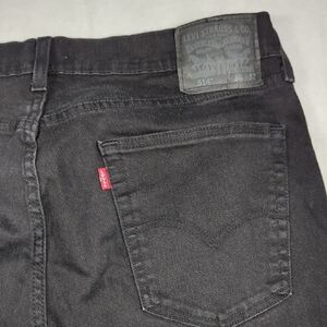 Levi's 514 Straight Fit Black Wash Mens Jeans Size‎ 36